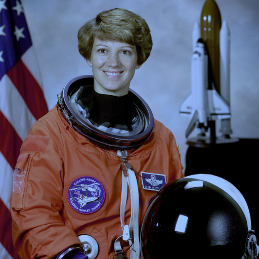 Astronaut image with a synthetic blue cast and after white-patch white balance